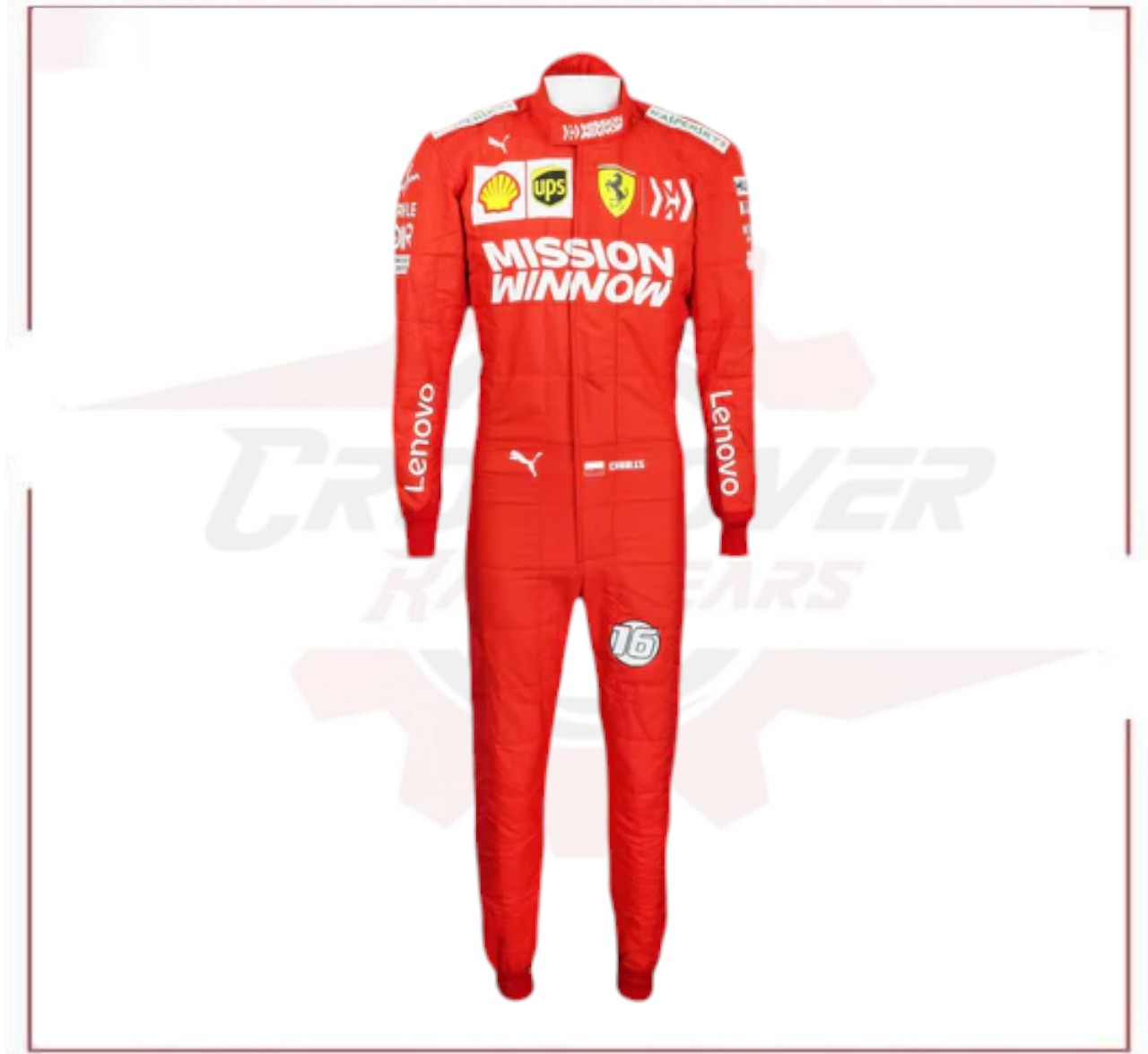 Charles Leclerc 2019 Ferrari F1 Replica Race Suit CROSSOVER RACEWEARS