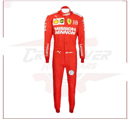 Charles Leclerc 2019 Ferrari F1 Replica Race Suit CROSSOVER RACEWEARS