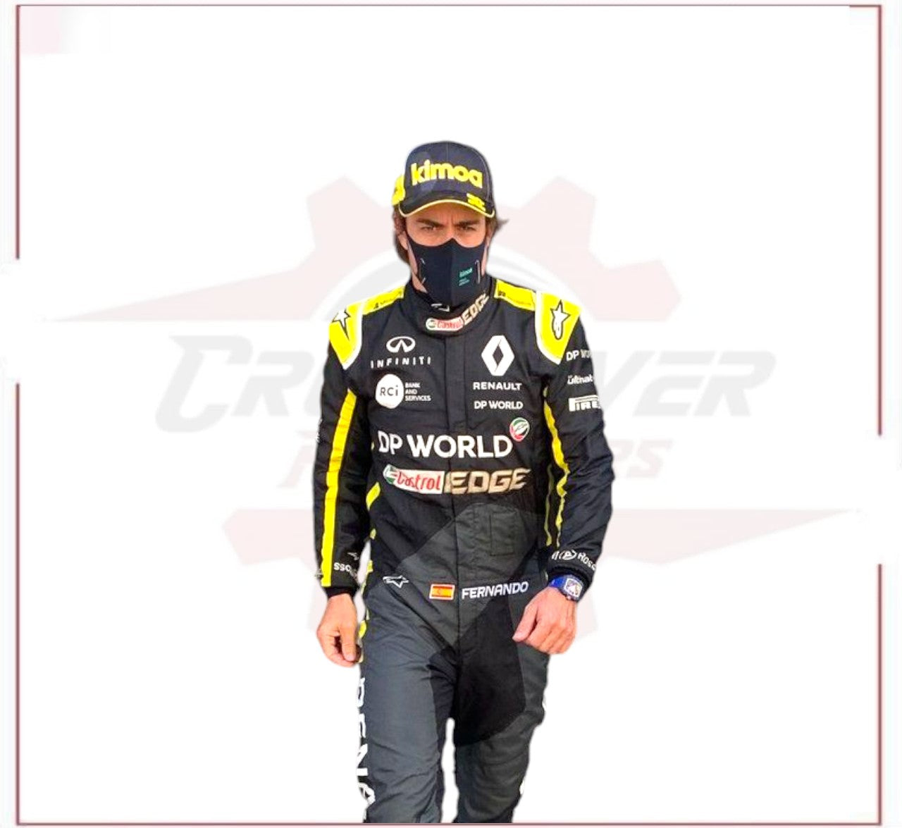 2020 Fernando Alonso Renault F1 Race Suit CROSSOVER RACEWEARS