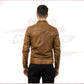 Men's Jacket in Genuine Brown Leather CROSSOVER RACEWEARS