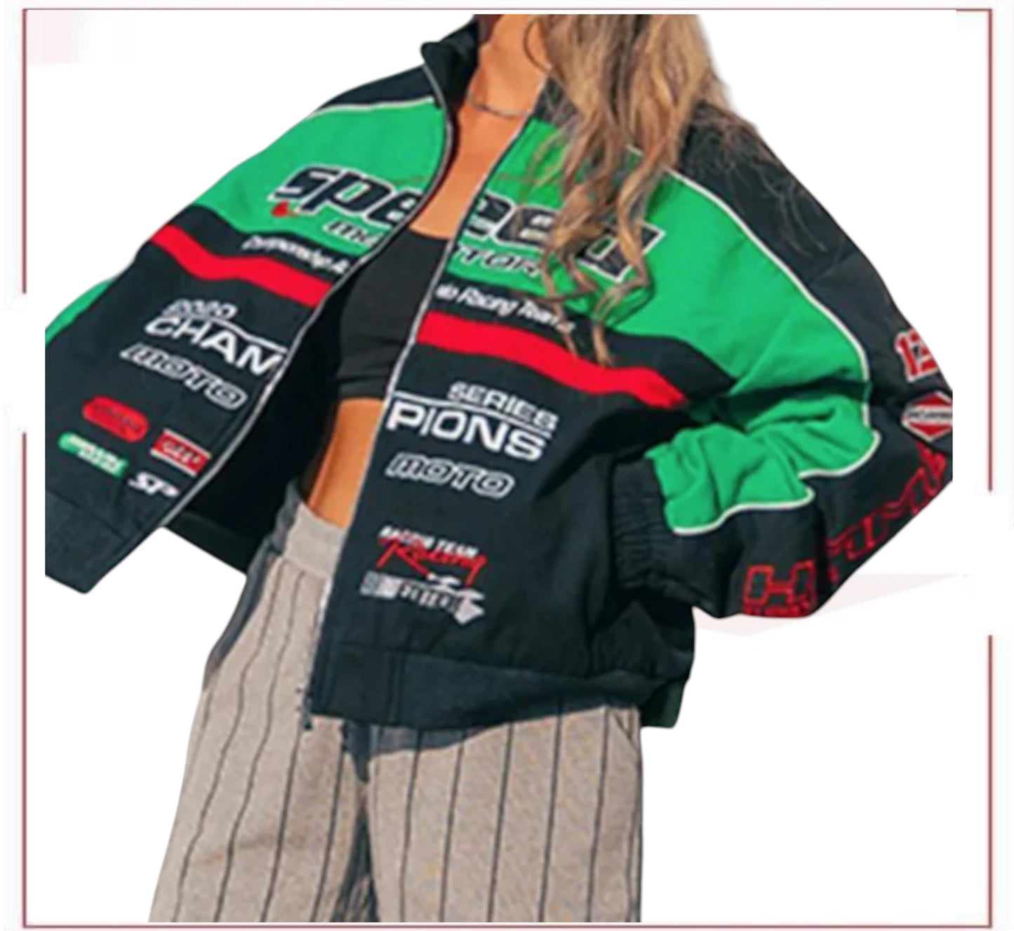 New Speed Motor Green racing f1 jacket
