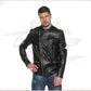 Rockstar - Men’s Black Genuine Leather Perfecto CROSSOVER RACEWEARS