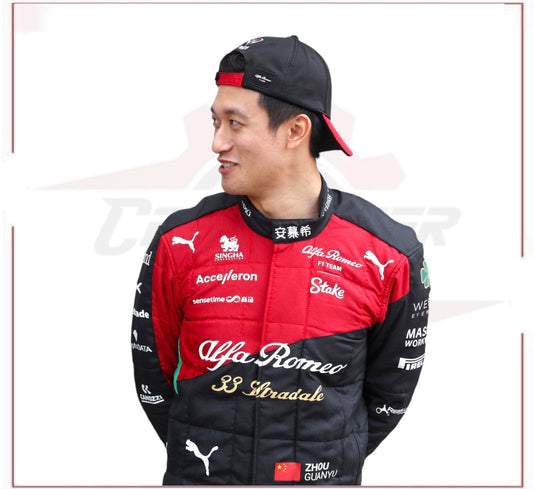 2023 Zhou Guanyu Italian Grand Prix Replica Racing Suit – Alfa Romeo F1 Team