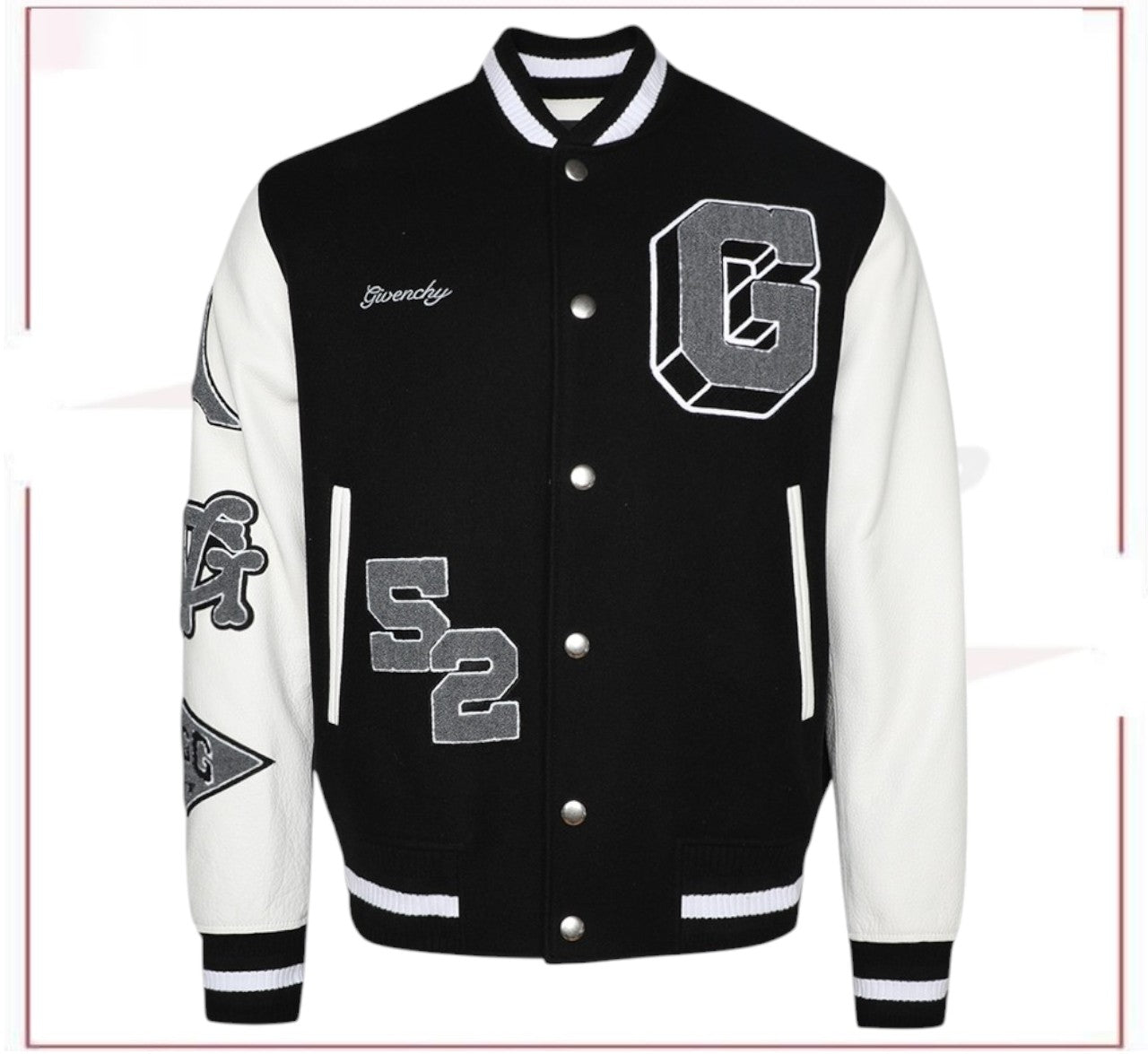 Givenchy Varsity Jacket Black And White