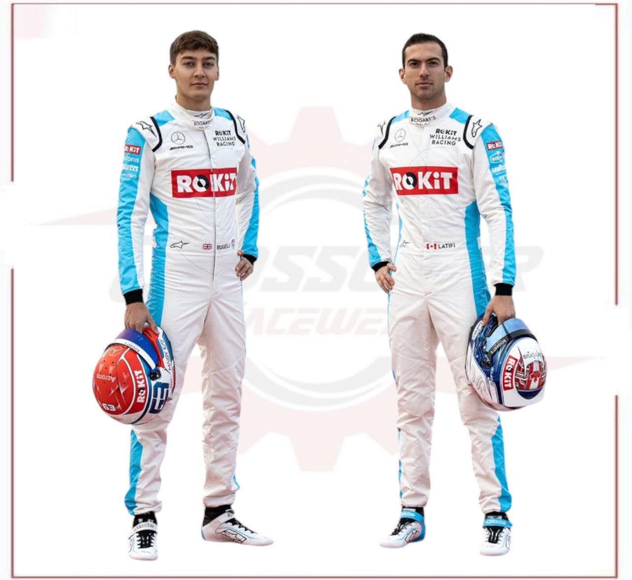 2019 George Russell Rokit Williams Racing F1 Race Suit CROSSOVER RACEWEARS