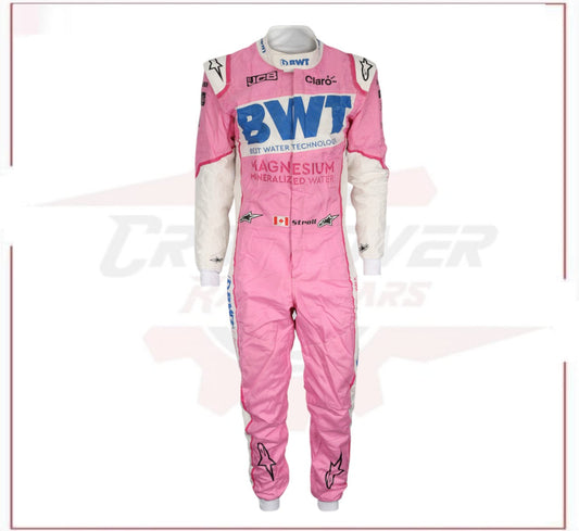 Lance Stroll 2020 Season Worn BWT Racing F1 Team Race Suit CROSSOVER RACEWEARS