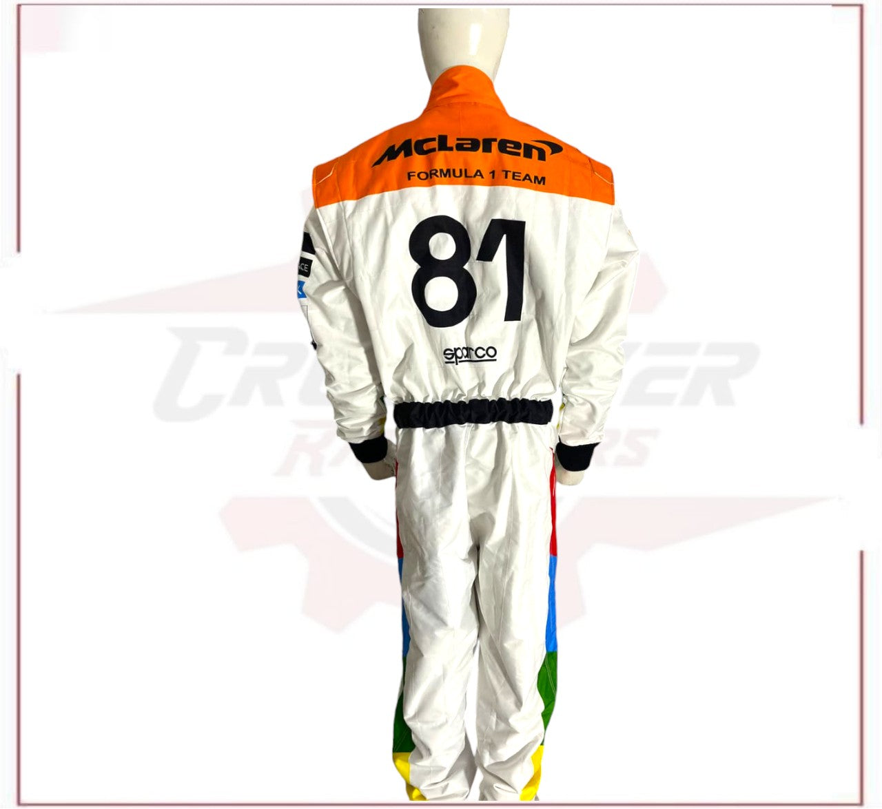 NEW MCLAREN SILVERSTONE OSCAR PIASTRI 2023 F1 TEAM RACE SUIT CROSSOVER RACEWEARS