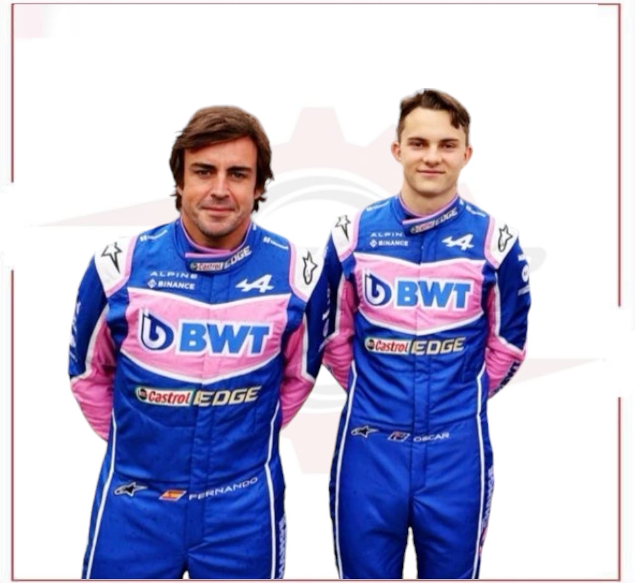 2022 Oscar Piastri BWT Alpine F1 Race suit CROSSOVER RACEWEARS