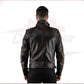 New Men's jacket in Genuine Dark Brown Leather CROSSOVER RACEWEARS
