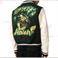 Off-White logo-patch varsity jacket
