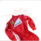 2014 Fernando Alonso Ferrari F1 Embroidered Racing Suit CROSSOVER RACEWEARS