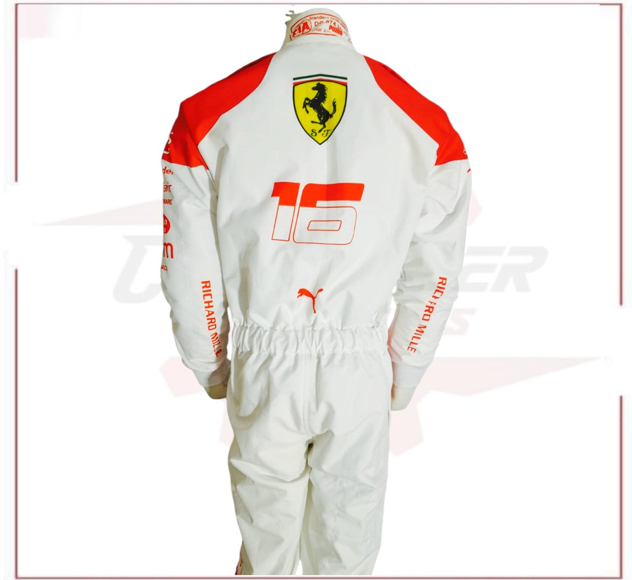 2023 Charles Leclerc Monaco GP F1 Scuderia Ferrari Race Suit - CROSSOVER RACEWEARS 