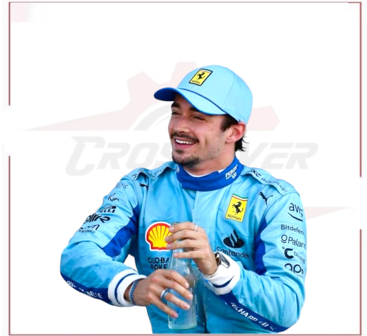 2024 Charles Leclerc Scuderia Ferrari HP Miami Grand Prix F1 Race Suit - CROSSOVER RACEWEARS 