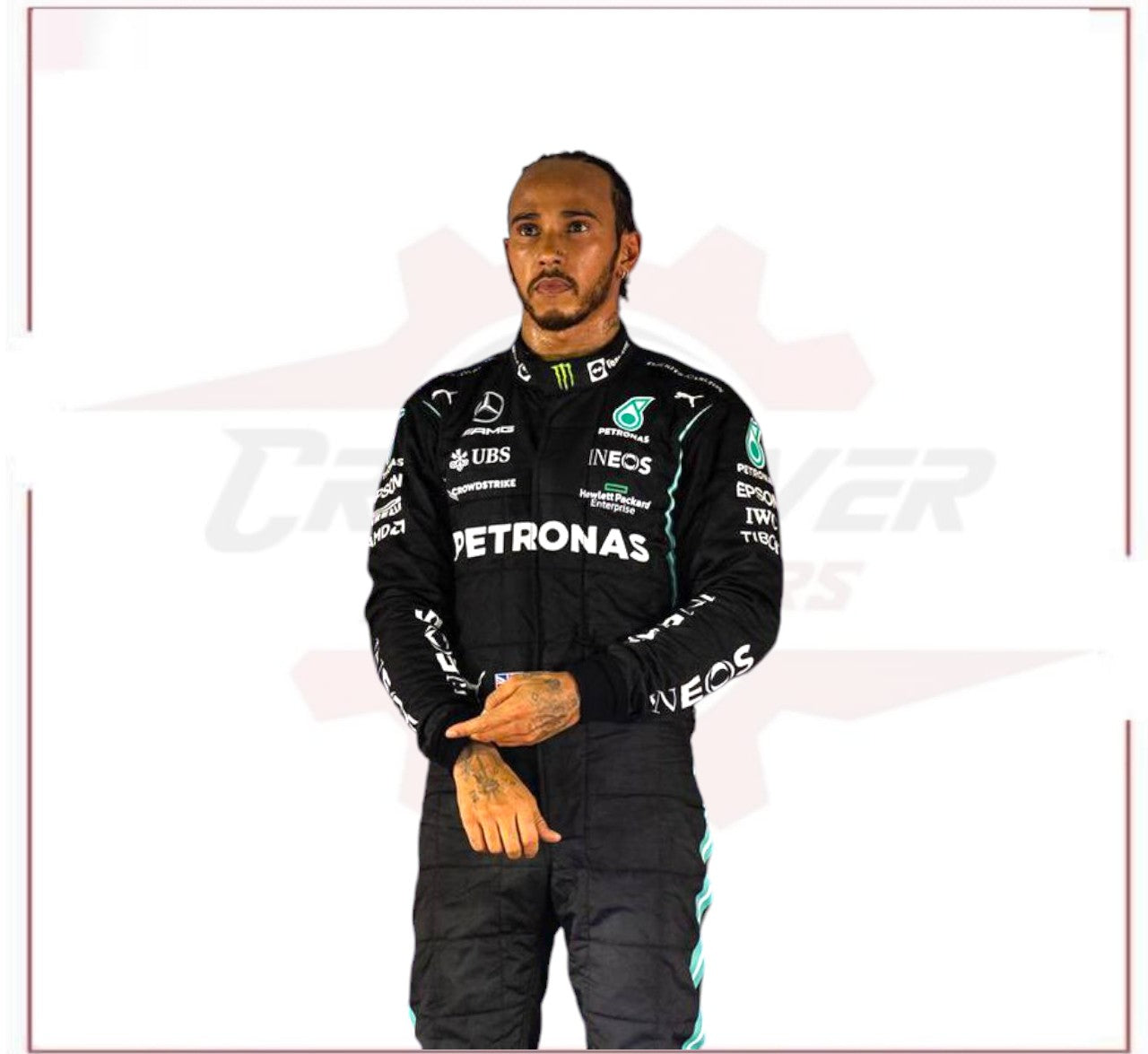 2021 Lewis Hamilton Mercedes F1 Replica Race Suit CROSSOVER RACEWEARS