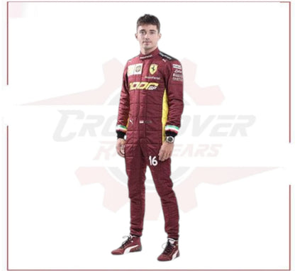 2020 Charles Leclerc Ferrari 1000 GP F1 Racing Suit - CROSSOVER RACEWEARS 