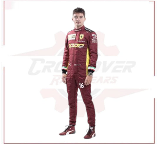 2020 Charles Leclerc Ferrari 1000 GP F1 Racing Suit - CROSSOVER RACEWEARS 