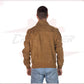 U03 - Men's Bomber Jacket in Genuine Honey Suede Leather CROSSOVER RACEWEARS