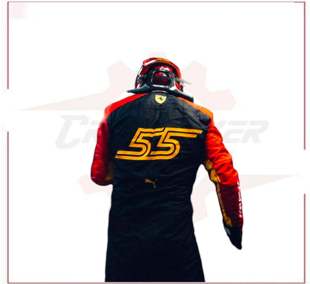 Special Ferrari Race Suit Carlos Sainz 2023 F1 Spain GP - CROSSOVER RACEWEARS 