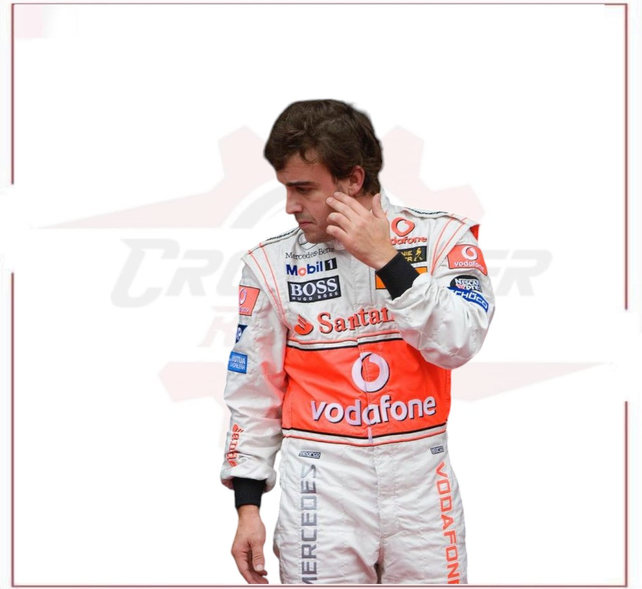 2007 Fernando Alonso McLaren F1 Embroidered Racing Suit CROSSOVER RACEWEARS