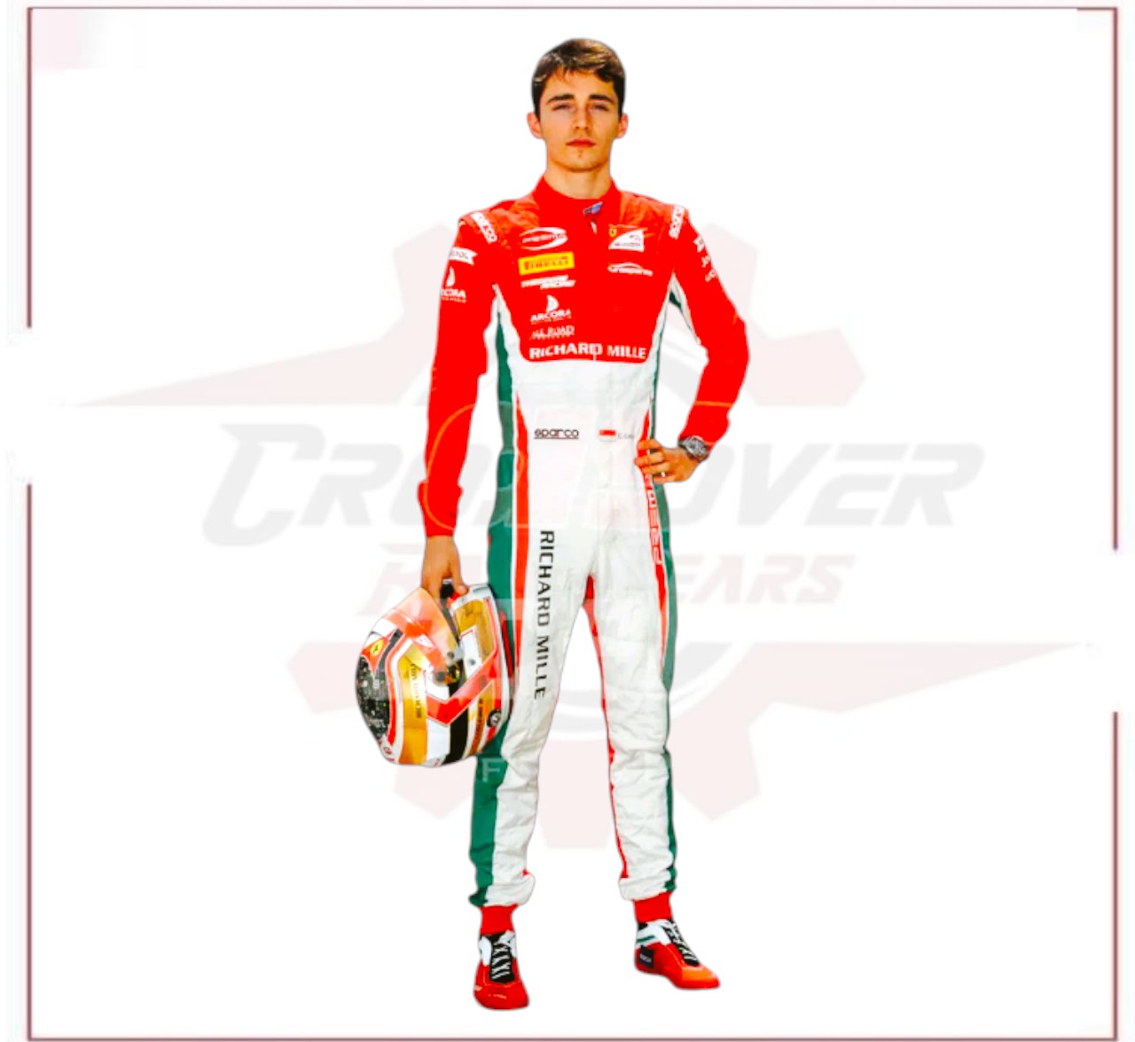Charles Leclerc 2017 Formula 2 Race Suit Prema Power Team CROSSOVER RACEWEARS