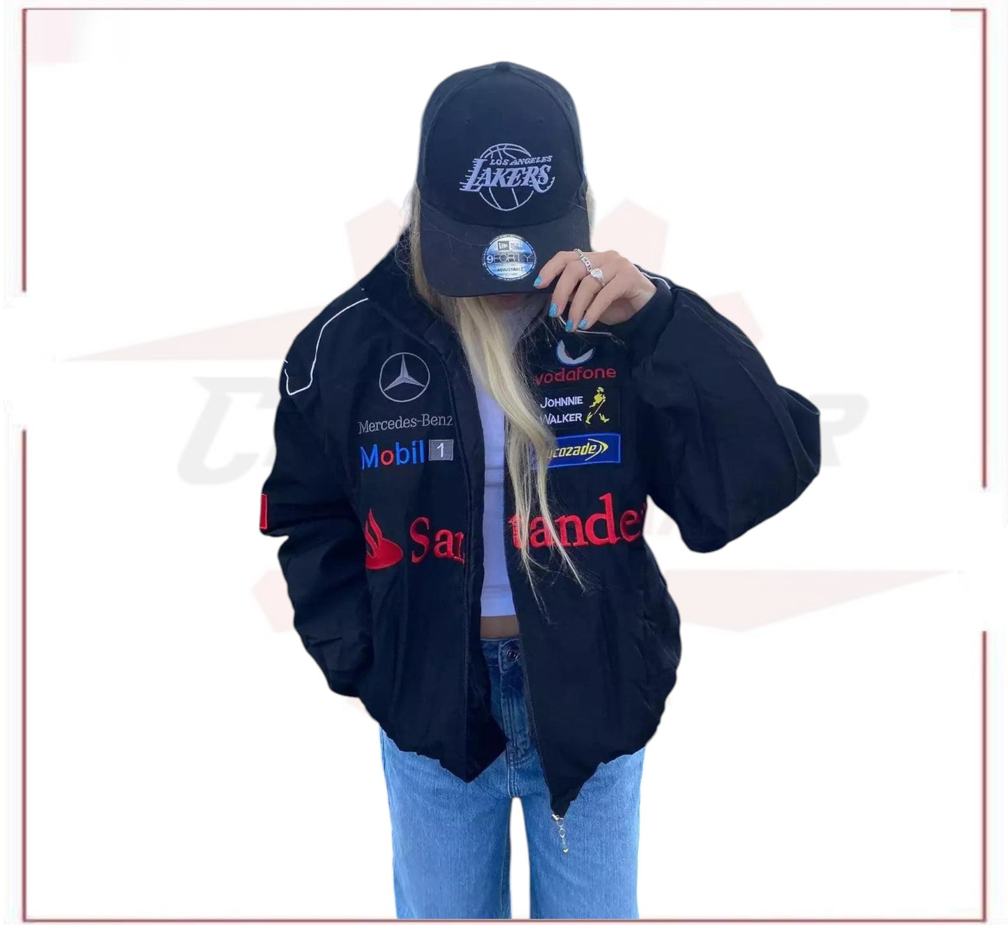 Vintage Mercedes-Benz F1 Sublimation Retro Racing Jacket
