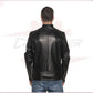 Rockstar - Men’s Black Genuine Leather Perfecto CROSSOVER RACEWEARS