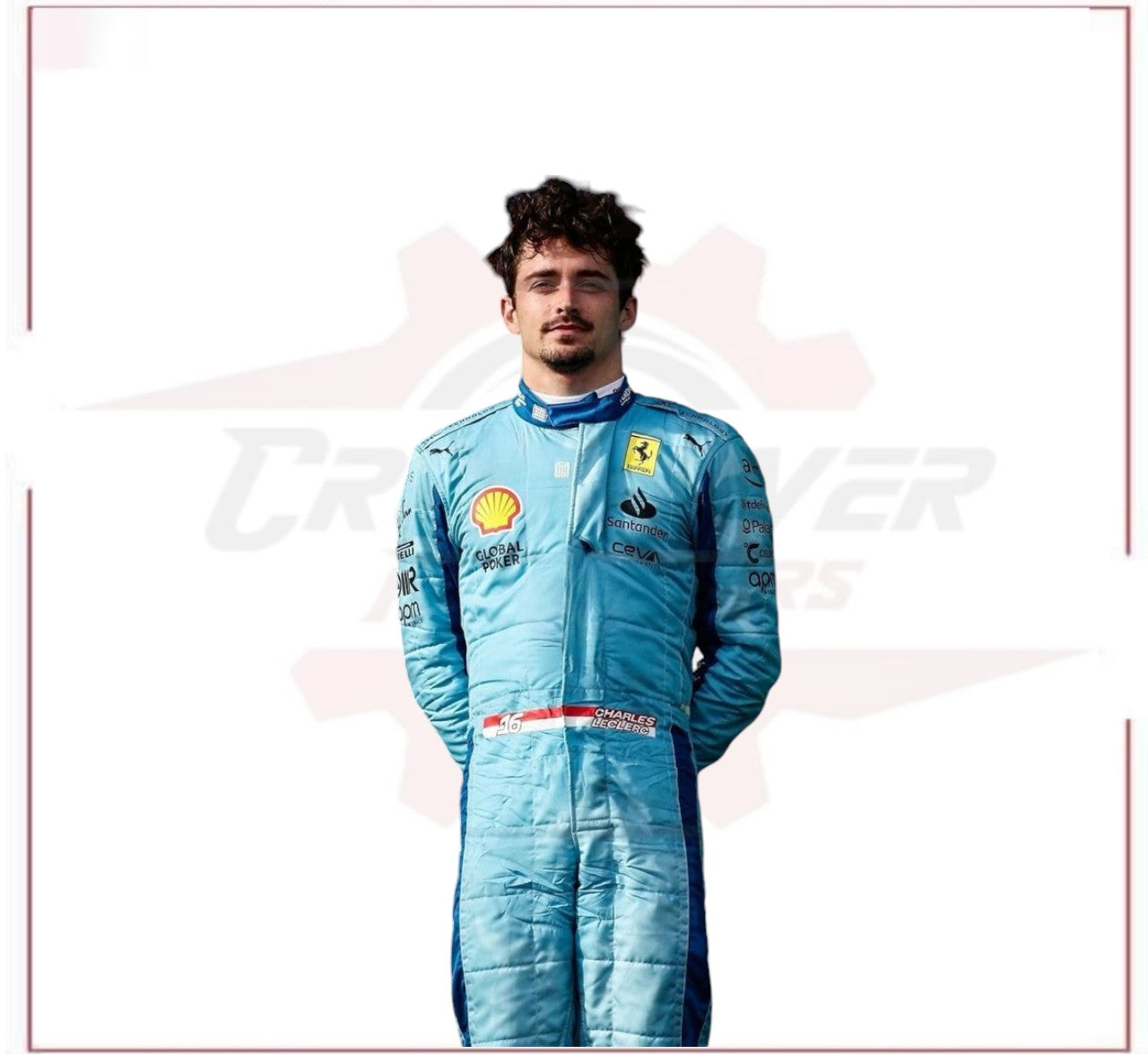 2020 Charles Leclerc Scuderia Ferrari F1 Miami Grand Prix Race Suit - CROSSOVER RACEWEARS 