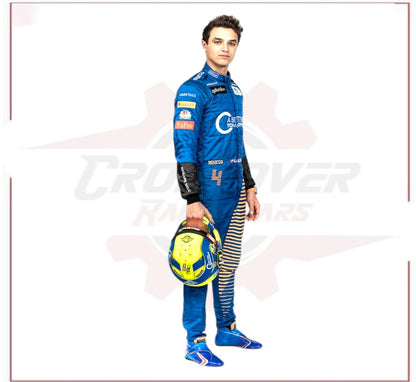 2020 Lando Norris McLaren Formula 1 Team Racing Suit CROSSOVER RACEWEARS