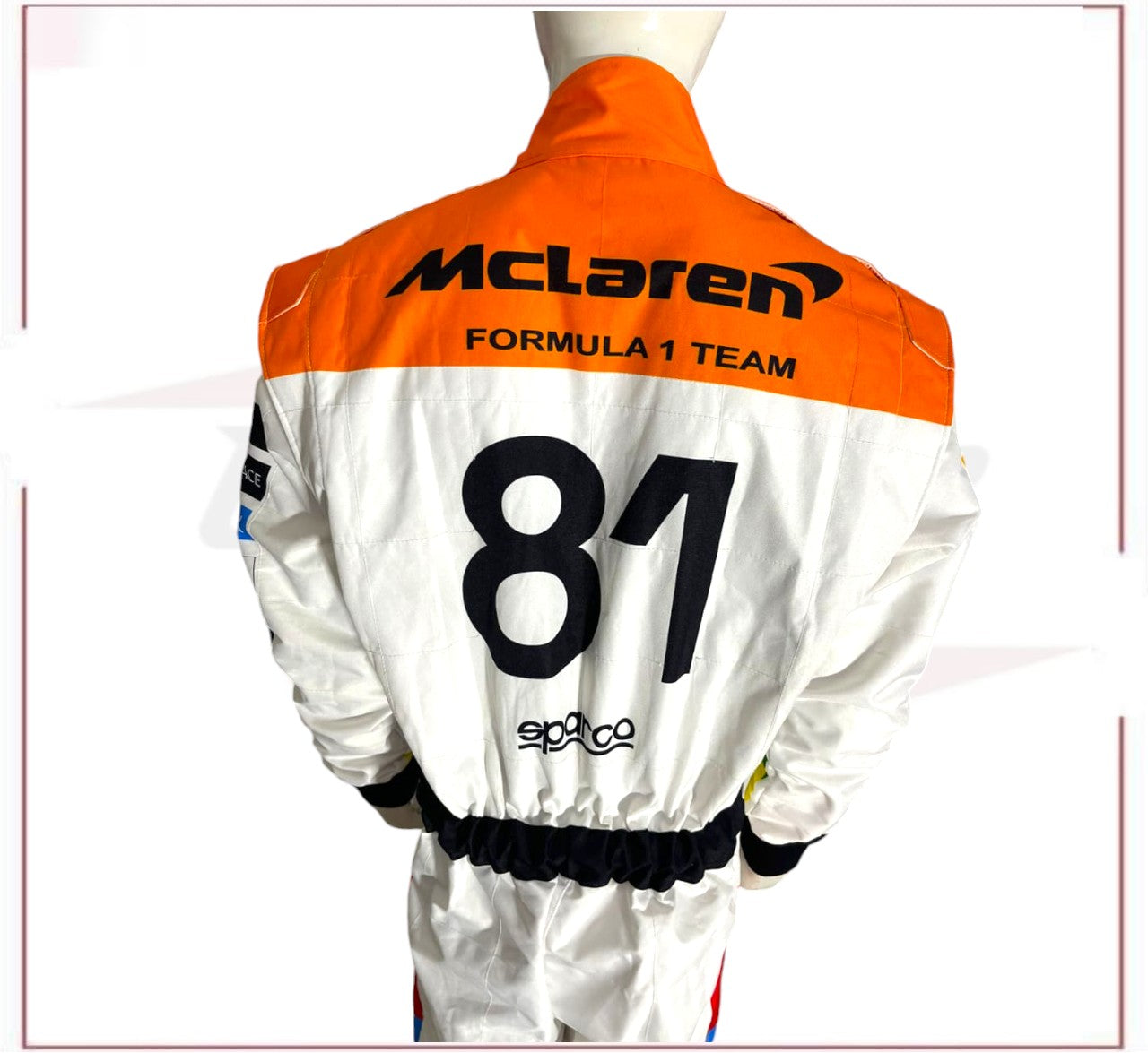 NEW MCLAREN SILVERSTONE OSCAR PIASTRI 2023 F1 TEAM RACE SUIT CROSSOVER RACEWEARS