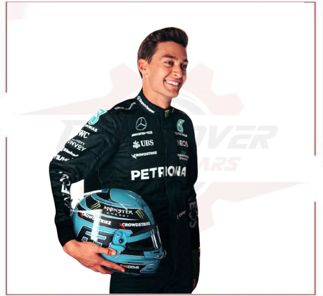 2023 George Russell Mercedes AMG F1 Race Suit CROSSOVER RACEWEARS