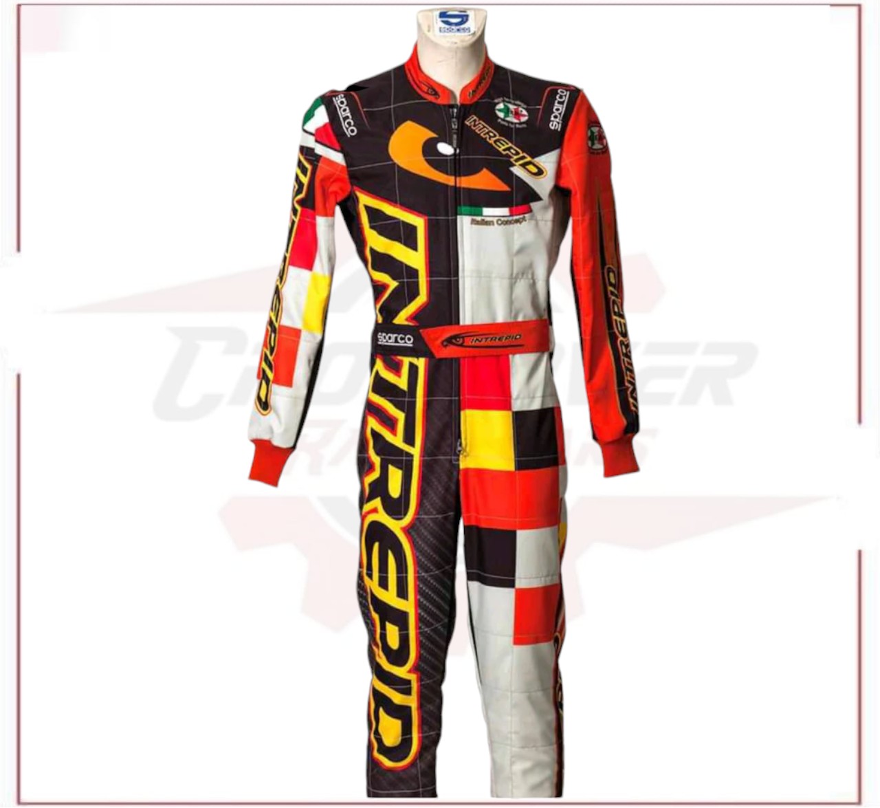 INTREPID Overall Driver Go Kart Racing Suit CROSSOVER RACEWEARS