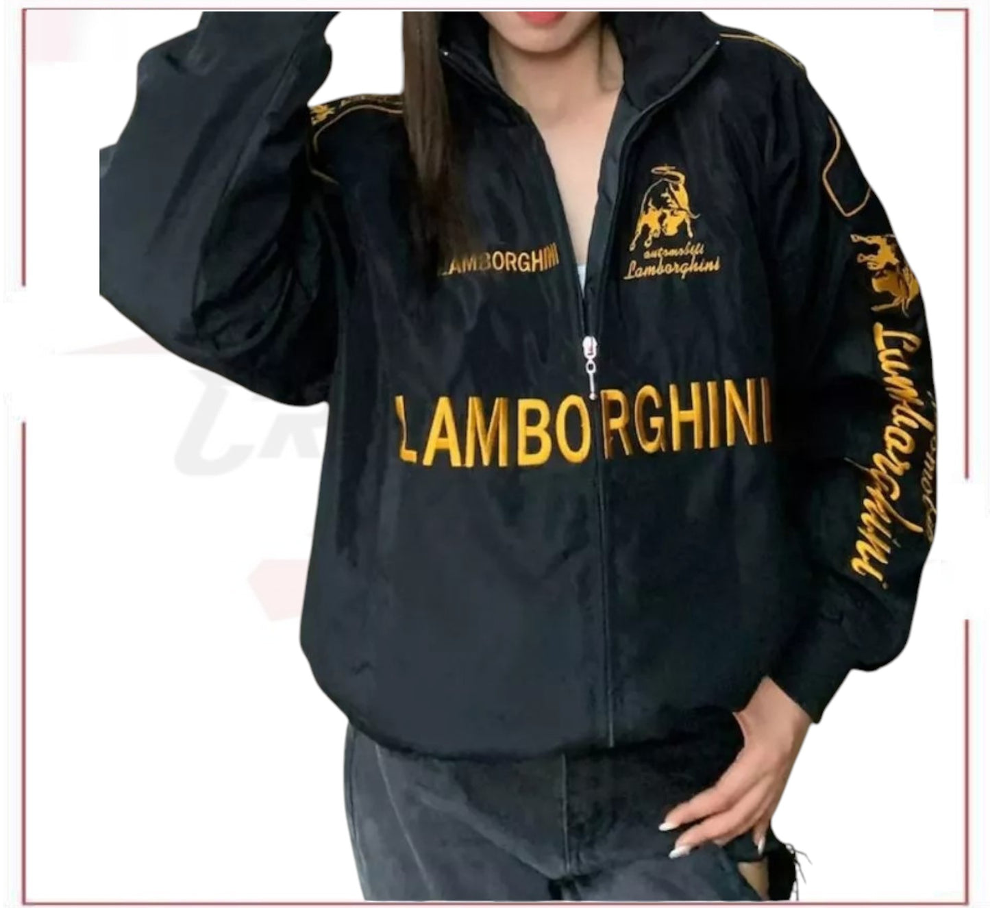 Lamborghini F1 Vintage Style Sublimation Racing Jacket