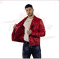 V248 - Men's Perfecto in Genuine Red Leather CROSSOVER RACEWEARS