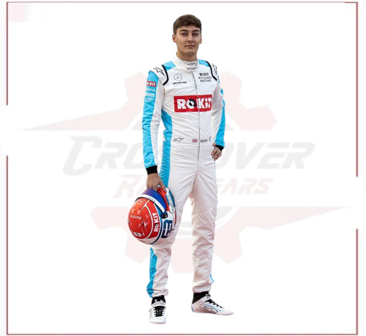 2019 George Russell Rokit Williams Racing F1 Race Suit CROSSOVER RACEWEARS