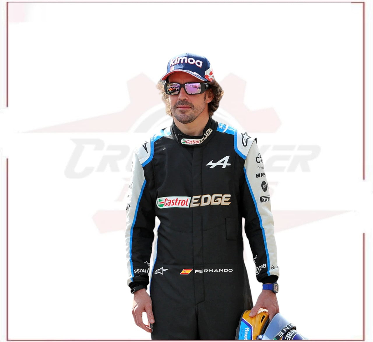 2021 FERNANDO ALONSO ALPHINE F1 RACE SUIT CROSSOVER RACEWEARS