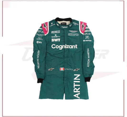 2021 Lance Stroll Aston Martin F1 Race Suit CROSSOVER RACEWEARS