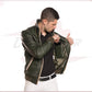 Bomber KiWey - Men’s Bomber Green genuine leather CROSSOVER RACEWEARS