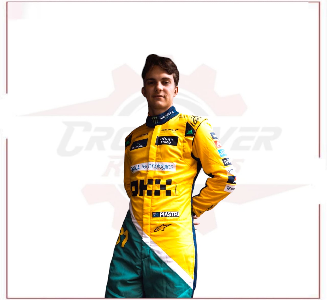 2024 New McLaren Oscar Piastri F1 Team Race Suit CROSSOVER RACEWEARS