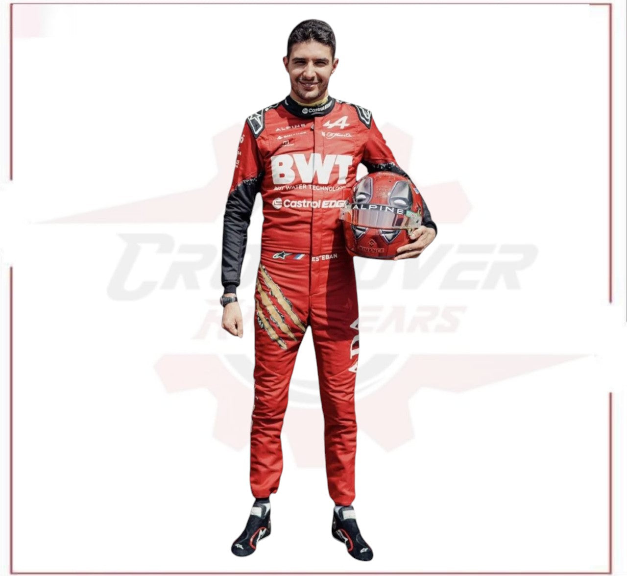 2024 New Esteban Ocon bwt F1 Race Suit CROSSOVER RACEWEARS