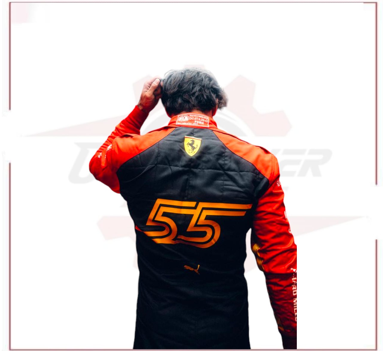 Special Ferrari Race Suit Carlos Sainz 2023 F1 Spain GP - CROSSOVER RACEWEARS 