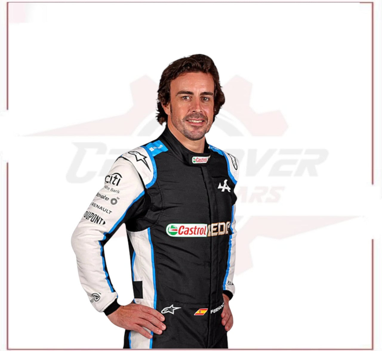 2021 FERNANDO ALONSO ALPHINE F1 RACE SUIT CROSSOVER RACEWEARS