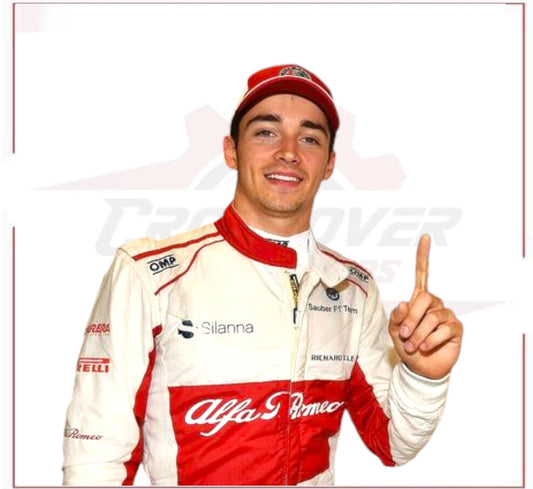 2018 Charles Leclerc Alfa Romeo Sauber F1 Race Suit CROSSOVER RACEWEARS