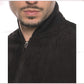 David - Men's Bomber Jacket in Genuine Dark Brown Suede Leather CROSSOVER RACEWEARS