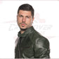 Men's Jacket in Genuine Green Leather CROSSOVER RACEWEARS