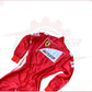 2014 Fernando Alonso Ferrari F1 Embroidered Racing Suit CROSSOVER RACEWEARS