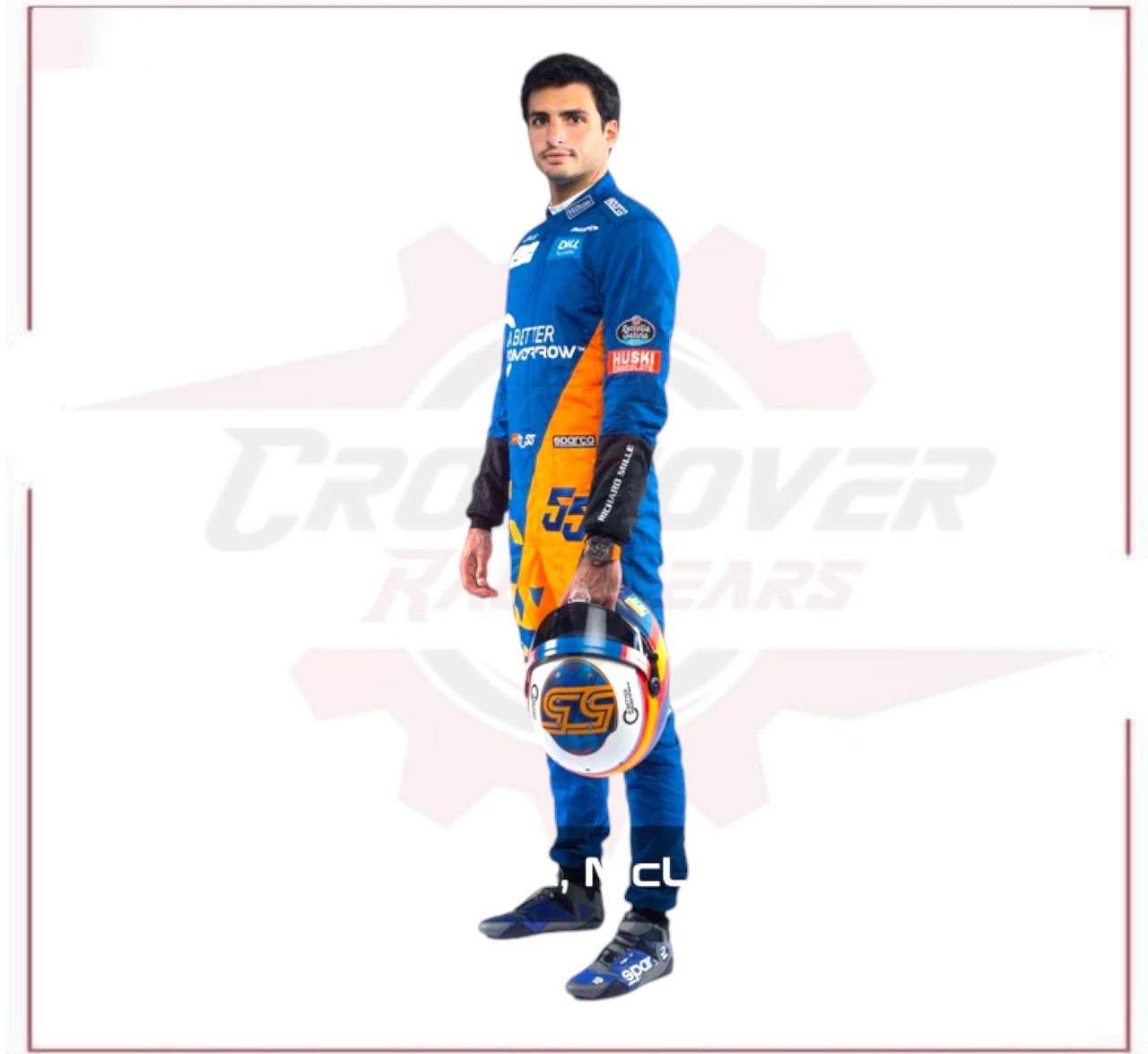 New 2019 Carlos Sainz McLaren F1 Racing Suit - CROSSOVER RACEWEARS 