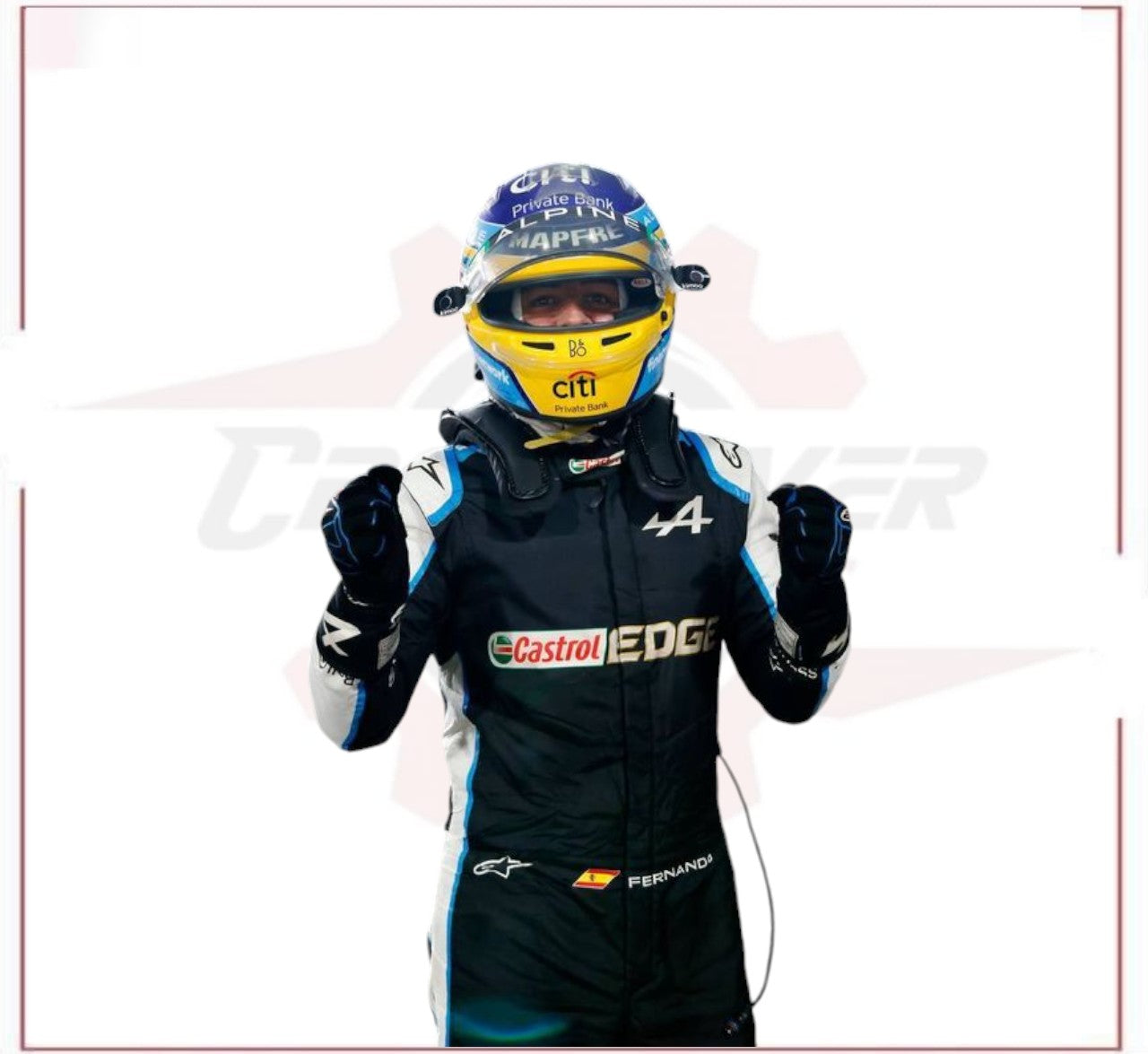 2021 FERNANDO ALONSO ALPHINE F1 RACE SUIT CROSSOVER RACEWEARS