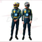 New 2024 Carlos Sainz HP Italy GP Scuderia Ferrari F1 Team Racing Suit - CROSSOVER RACEWEARS 