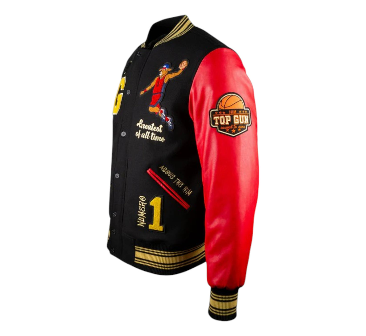 TOP GUN® "THE NEW GOAT" VARSITY JACKET