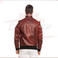 Bomber KiWey - Men’s Bomber Bordeaux genuine leather CROSSOVER RACEWEARS